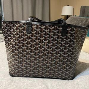 Goyard Black and Brown Tote Bag